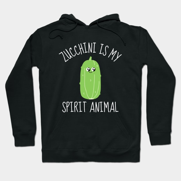 Zucchini Is My Spirit Animal Funny Hoodie by DesignArchitect